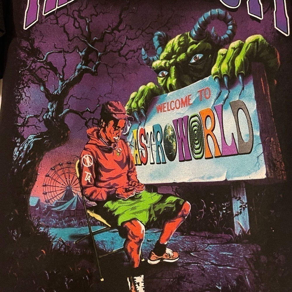 Travis Scott Black T-Shirt - Picture 2 of 3
